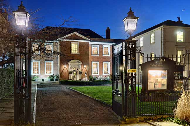 Assembly House at night